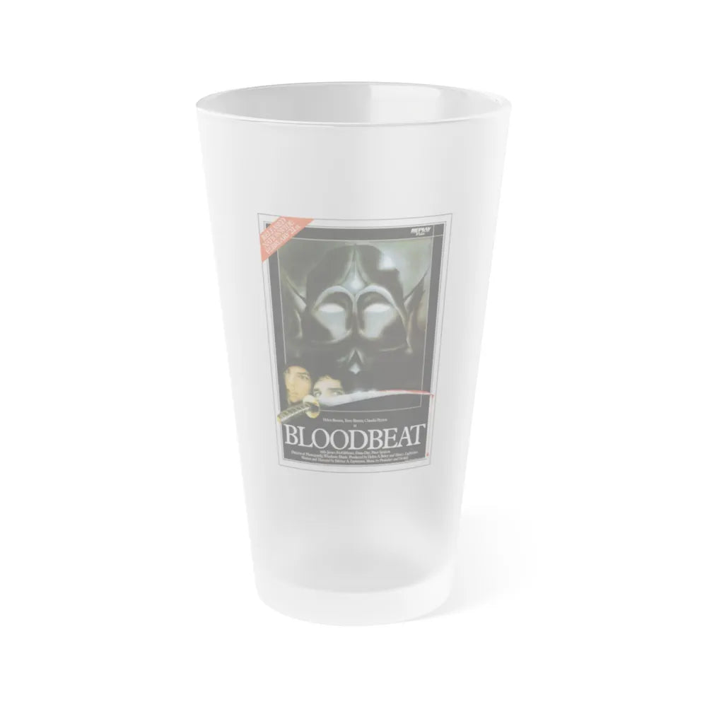 BLOODBEAT 1983 Movie Poster - Frosted Pint Glass 16oz-16oz-Frosted-Go Mug Yourself