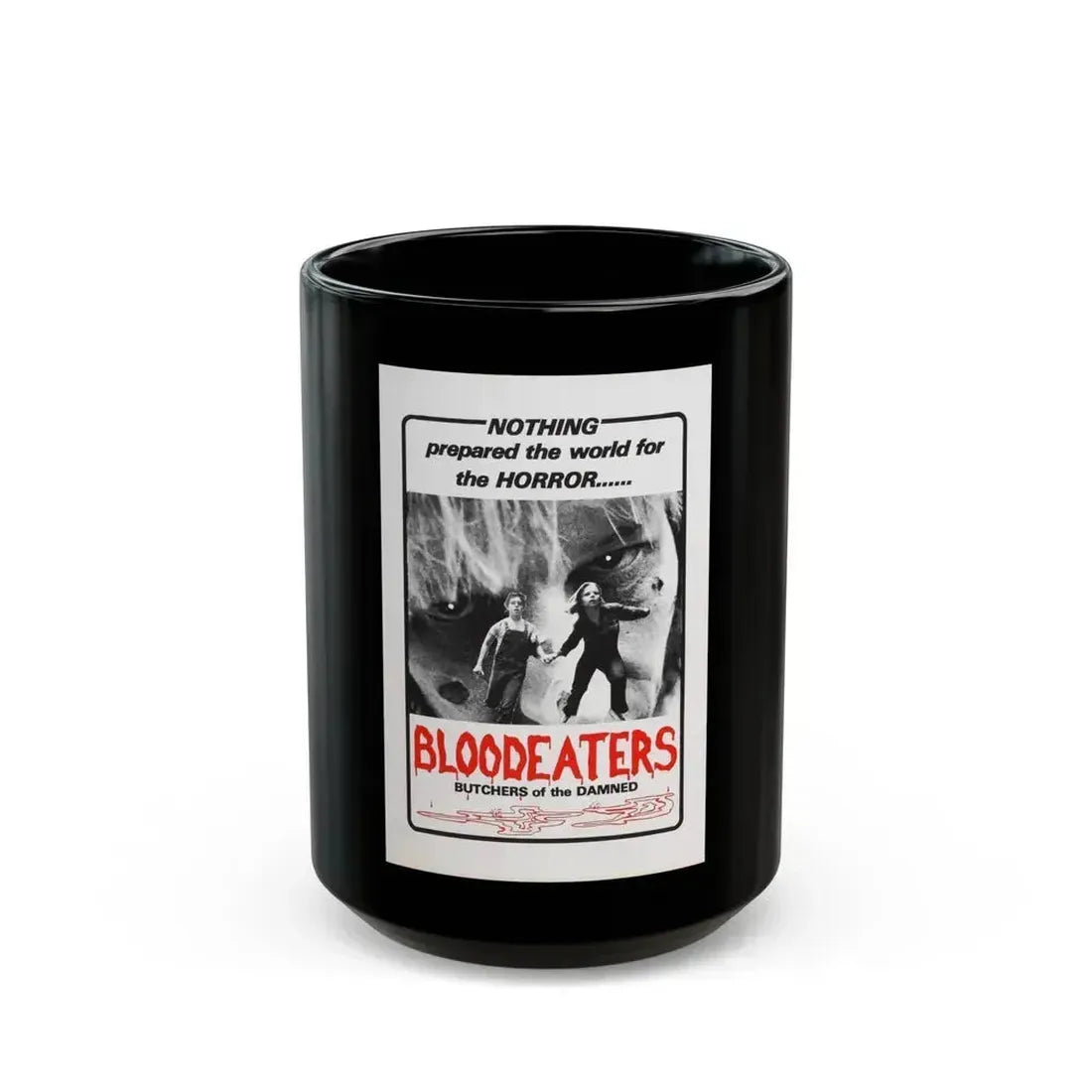 BLOODEATERS 1980 Movie Poster - Black Coffee Mug 15oz - Go Mug Yourself