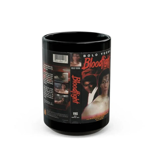 BLOODFIGHT (VHS COVER) - Black Coffee Mug 15oz - Go Mug Yourself