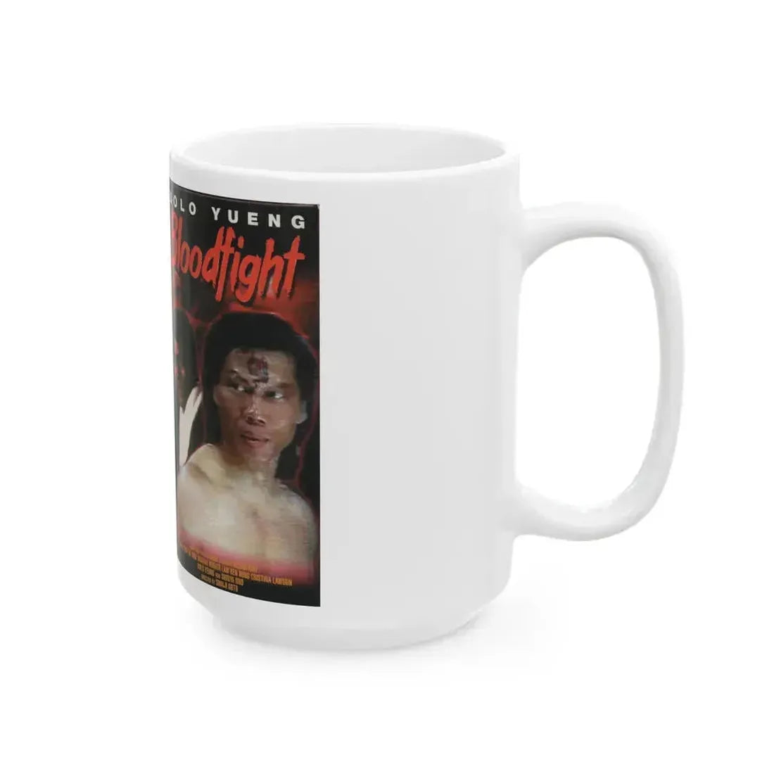 BLOODFIGHT (VHS COVER) - White Coffee Mug - Go Mug Yourself