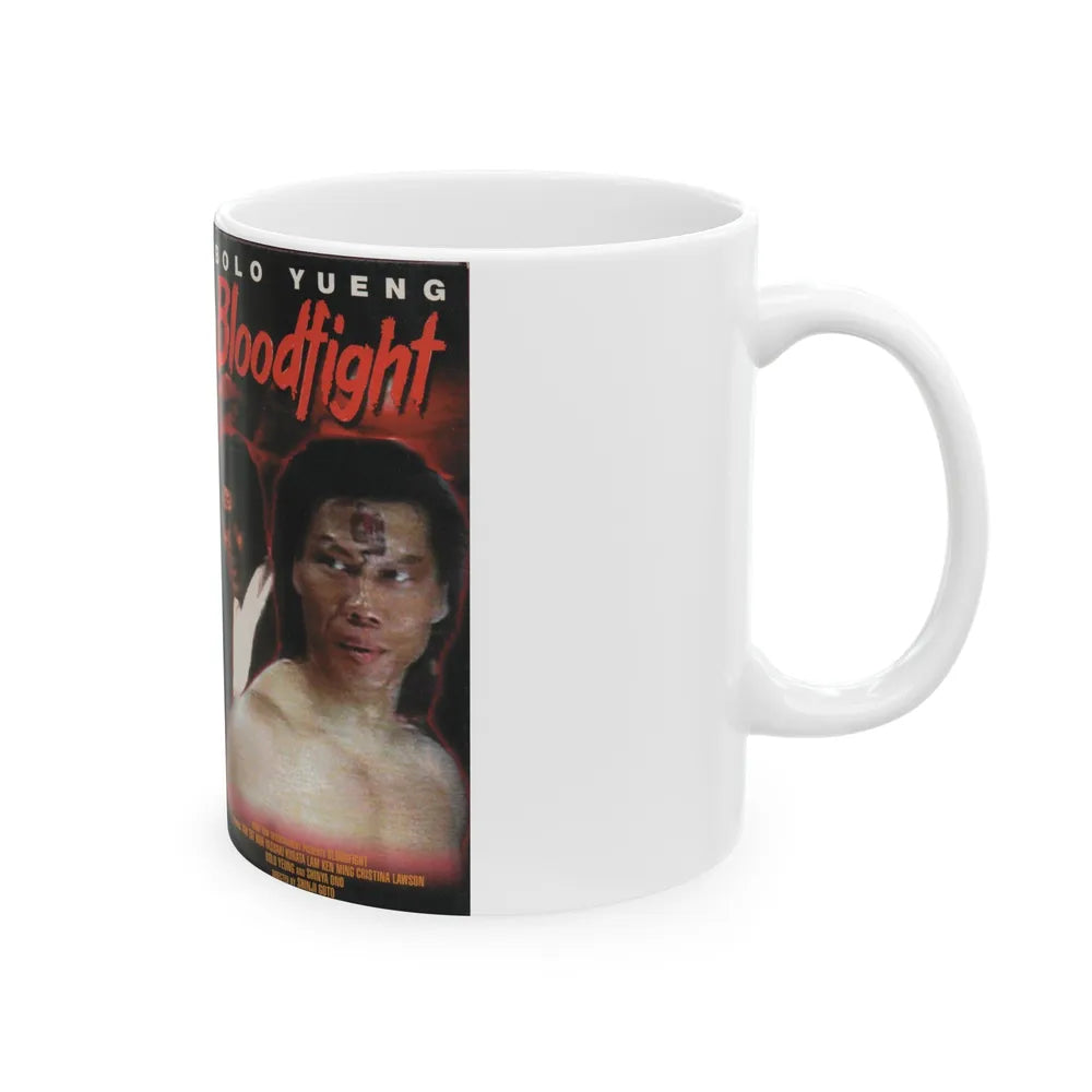 BLOODFIGHT (VHS COVER) - White Coffee Mug-Go Mug Yourself