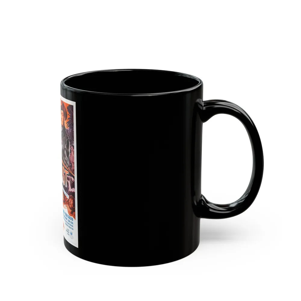 BLOODLUST 1961 Movie Poster - Black Coffee Mug-Go Mug Yourself