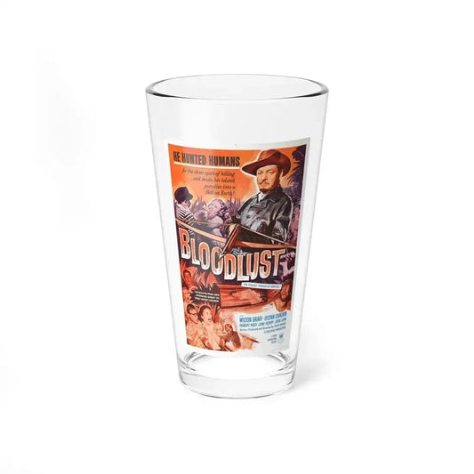 BLOODLUST 1961 Movie Poster - Pint Glass 16oz 16oz - Go Mug Yourself