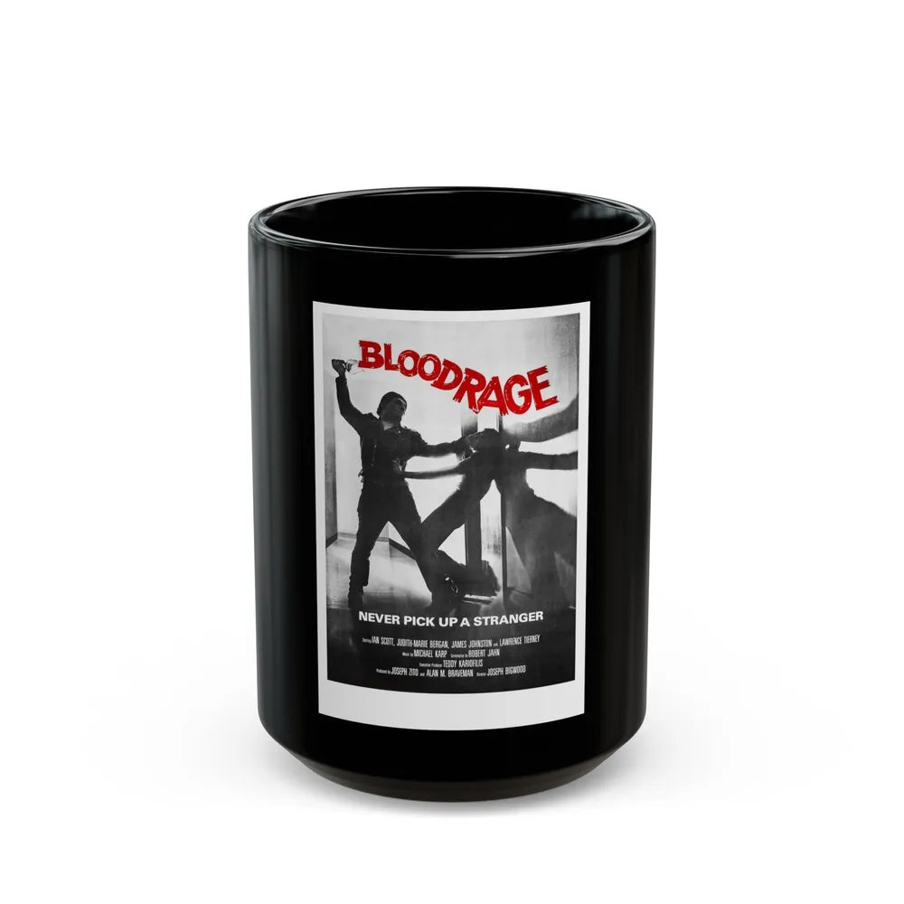 BLOODRAGE 1980 Movie Poster - Black Coffee Mug-15oz-Go Mug Yourself