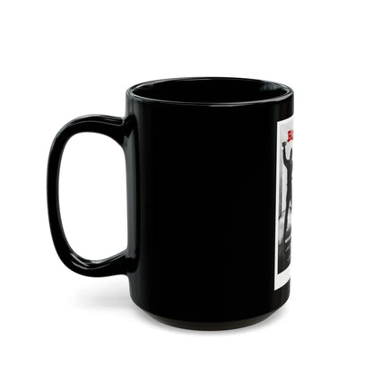 BLOODRAGE 1980 Movie Poster - Black Coffee Mug-Go Mug Yourself