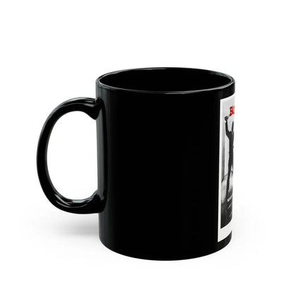 BLOODRAGE 1980 Movie Poster - Black Coffee Mug-Go Mug Yourself