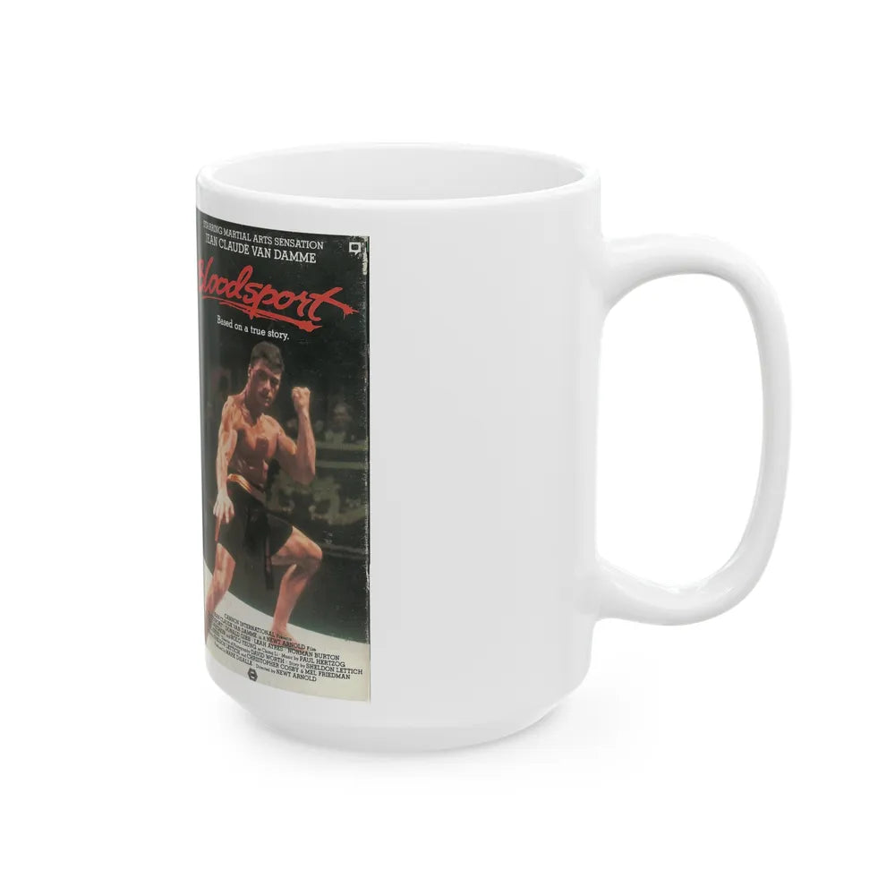 BLOODSPORT (VHS COVER) - White Coffee Mug-Go Mug Yourself