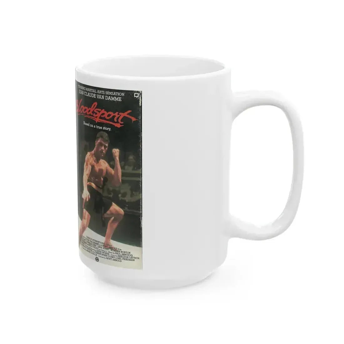 BLOODSPORT (VHS COVER) - White Coffee Mug - Go Mug Yourself