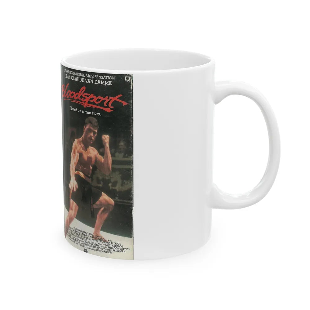 BLOODSPORT (VHS COVER) - White Coffee Mug-Go Mug Yourself