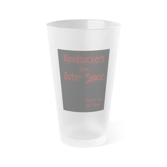 BLOODSUCKERS FROM OUTER SPACE 1984 Movie Poster - Frosted Pint Glass 16oz-16oz-Frosted-Go Mug Yourself