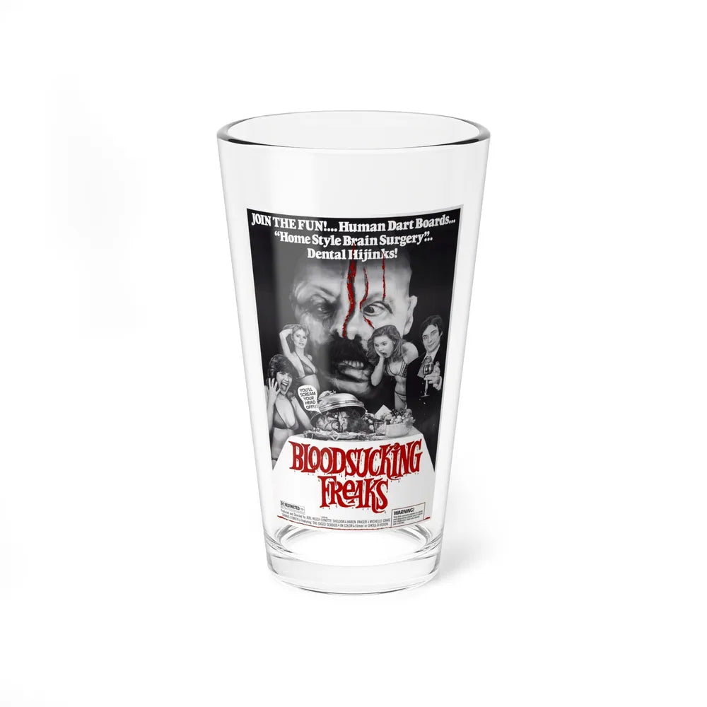 BLOODSUCKING FREAKS 1976 Movie Poster - Pint Glass 16oz-16oz-Go Mug Yourself