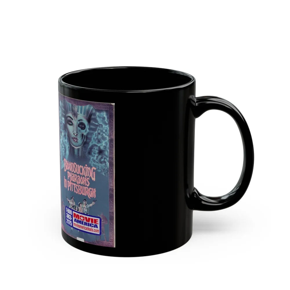 BLOODSUCKING PHARAOHS IN PITTSBURGH (VHS COVER) - Black Coffee Mug-Go Mug Yourself