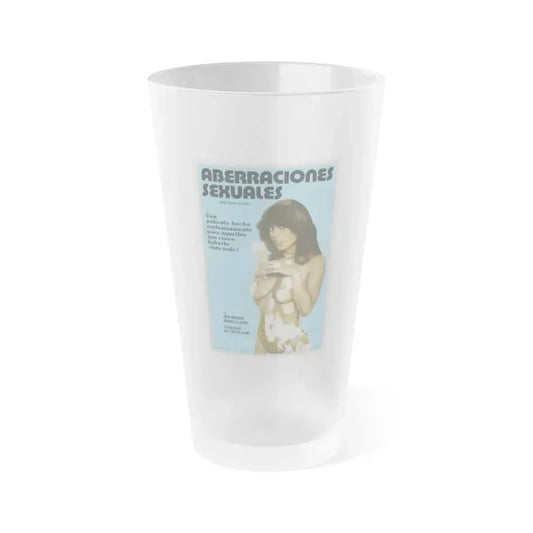 BLOODTHIRSTY BUTCHERS (Spanish) 1970 Movie Poster - Frosted Pint Glass 16oz 16oz Frosted - Go Mug Yourself