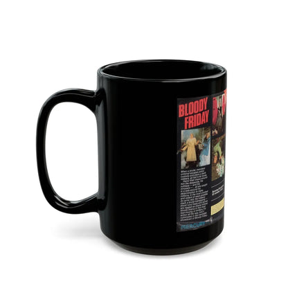 BLOODY FRIDAY MERCURY VIDEO (VHS COVER) - Black Coffee Mug-Go Mug Yourself