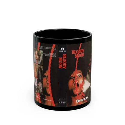BLOODY MOON INTAR LIGHT VIDEO (VHS COVER) - Black Coffee Mug 11oz - Go Mug Yourself