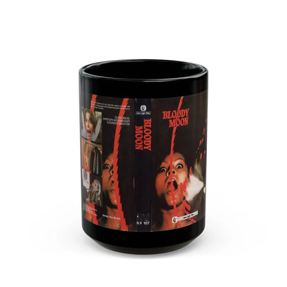 BLOODY MOON INTAR LIGHT VIDEO (VHS COVER) - Black Coffee Mug-15oz-Go Mug Yourself