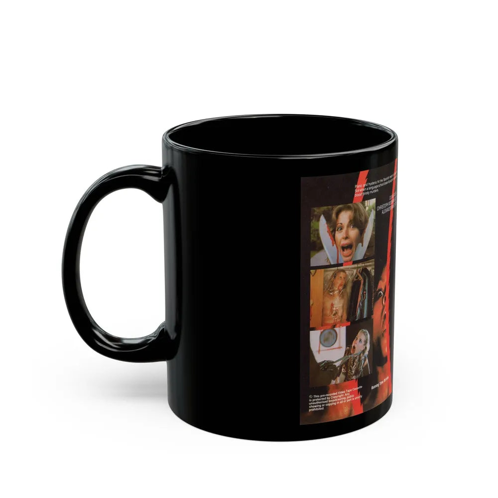 BLOODY MOON INTAR LIGHT VIDEO (VHS COVER) - Black Coffee Mug-Go Mug Yourself