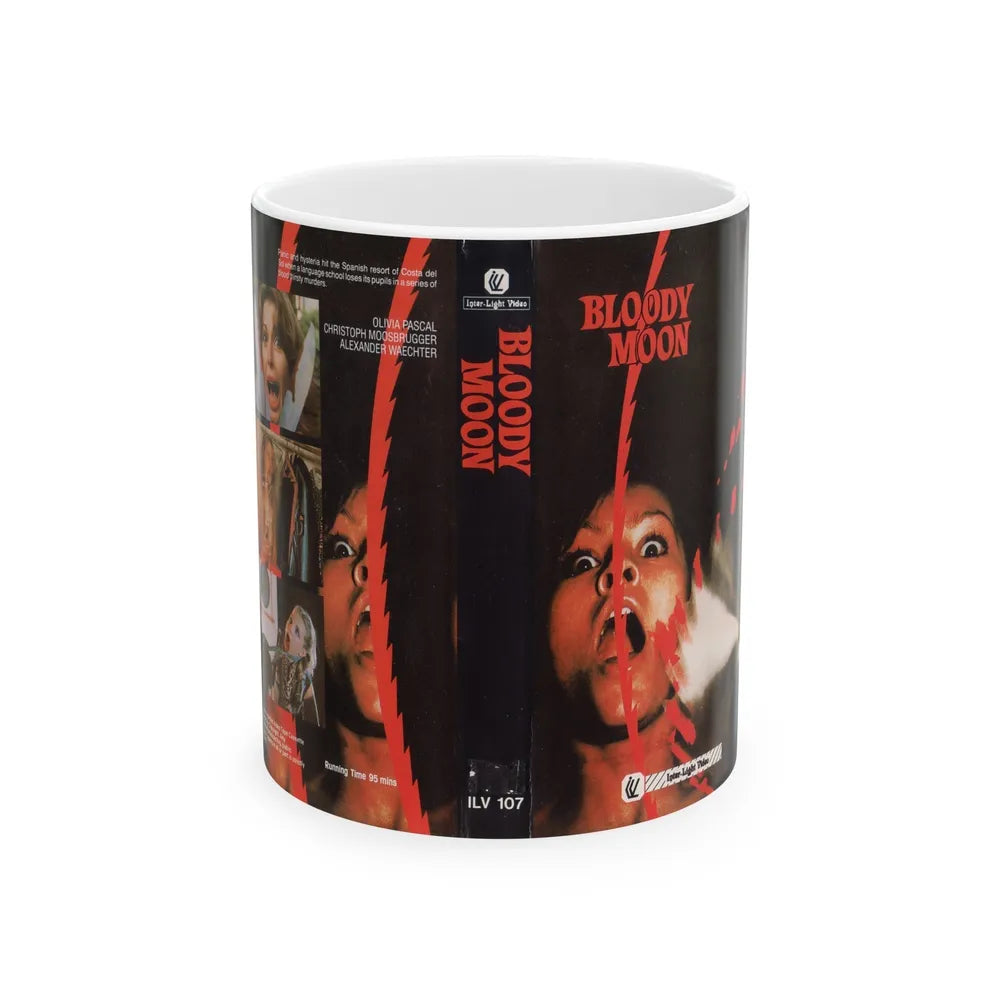 BLOODY MOON INTAR LIGHT VIDEO (VHS COVER) - White Coffee Mug-11oz-Go Mug Yourself