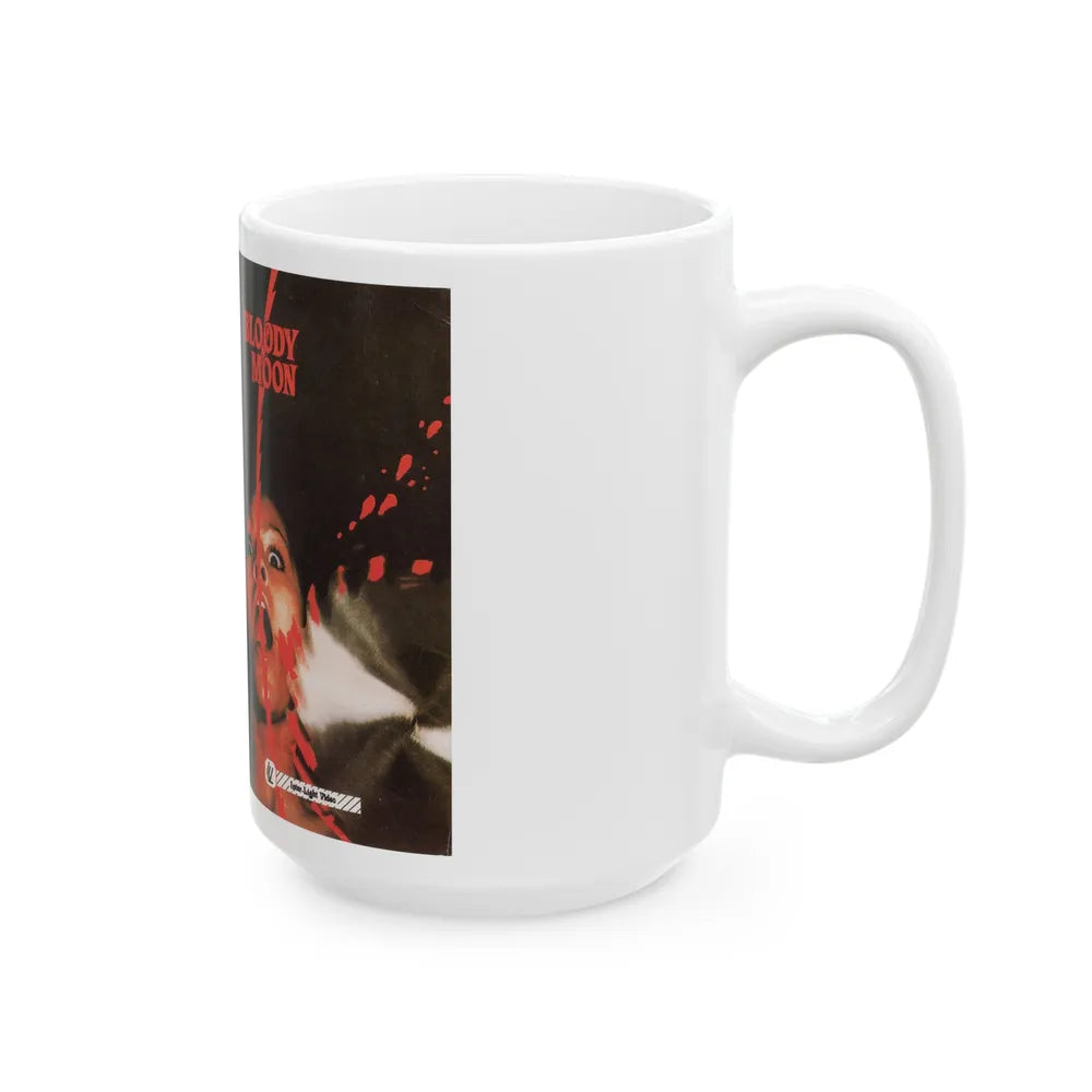 BLOODY MOON INTAR LIGHT VIDEO (VHS COVER) - White Coffee Mug-Go Mug Yourself