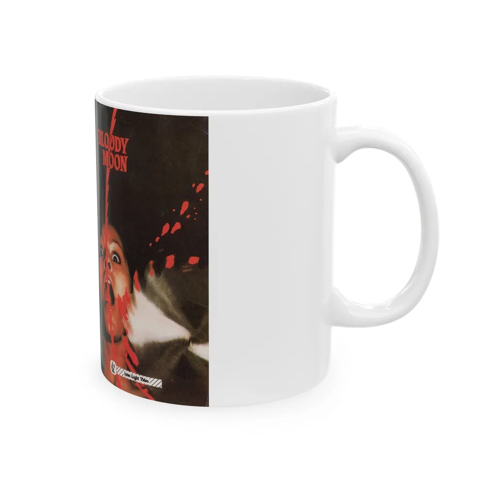 BLOODY MOON INTAR LIGHT VIDEO (VHS COVER) - White Coffee Mug-Go Mug Yourself