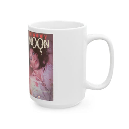 BLOODY MOON TRANS WORLD ENTERTAINMENT (VHS COVER) - White Coffee Mug-Go Mug Yourself