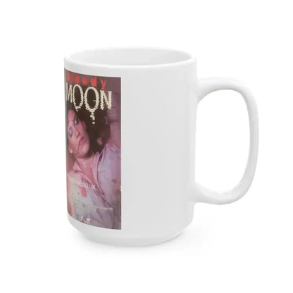 BLOODY MOON TRANS WORLD ENTERTAINMENT (VHS COVER) - White Coffee Mug - Go Mug Yourself
