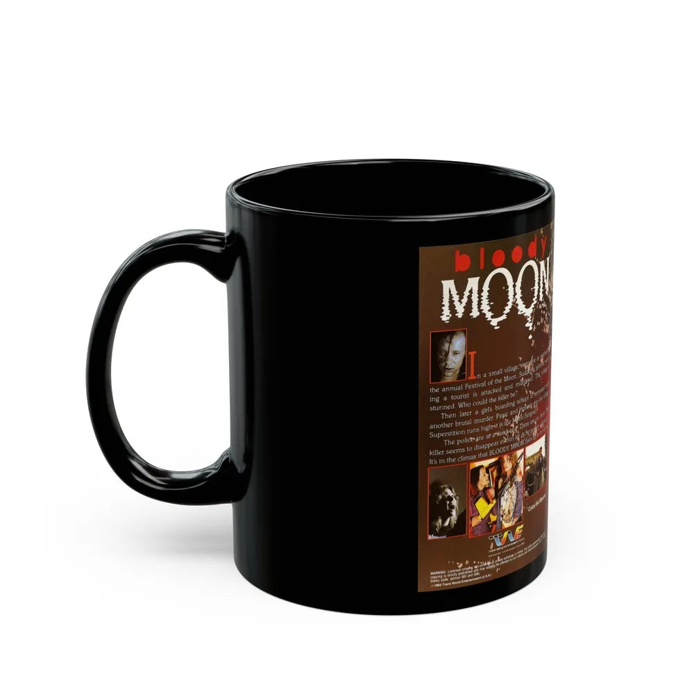 BLOODY MOON (VHS COVER) - Black Coffee Mug-Go Mug Yourself