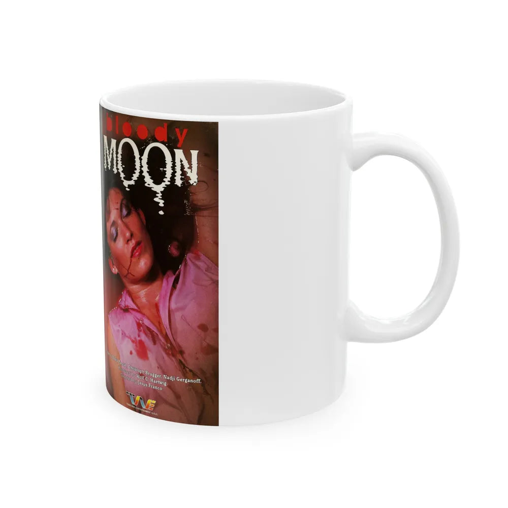 BLOODY MOON (VHS COVER) - White Coffee Mug-Go Mug Yourself