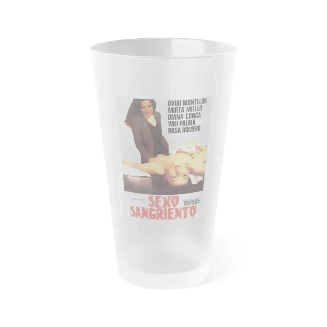 BLOODY SEX 1981 Movie Poster - Frosted Pint Glass 16oz 16oz Frosted - Go Mug Yourself