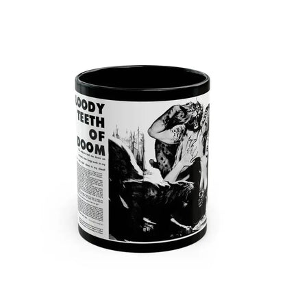 Bloody Teeth of Doom, Real Men, August 1967 - Black Coffee Mug 11oz - Go Mug Yourself