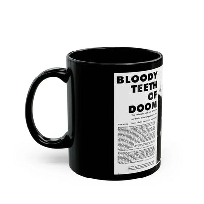 Bloody Teeth of Doom, Real Men, August 1967 - Black Coffee Mug - Go Mug Yourself
