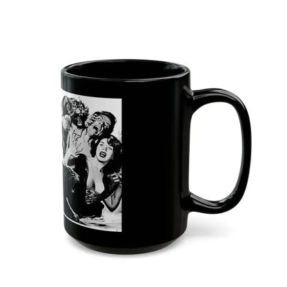 Bloody Teeth of Doom, Real Men, August 1967 - Black Coffee Mug - Go Mug Yourself