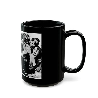 Bloody Teeth of Doom, Real Men, August 1967 - Black Coffee Mug - Go Mug Yourself