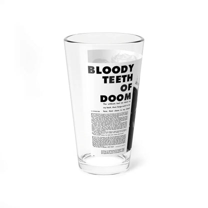 Bloody Teeth of Doom, Real Men, August 1967 (Magazine Illustration) Pint Glass 16oz-Go Mug Yourself