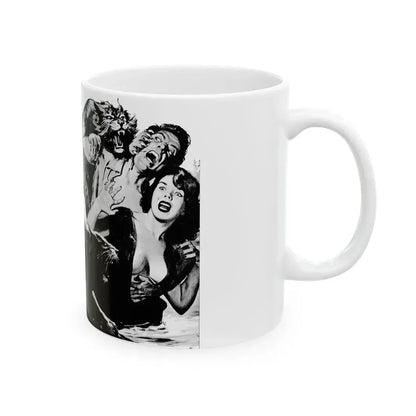 Bloody Teeth of Doom, Real Men, August 1967 - White Coffee Mug - Go Mug Yourself