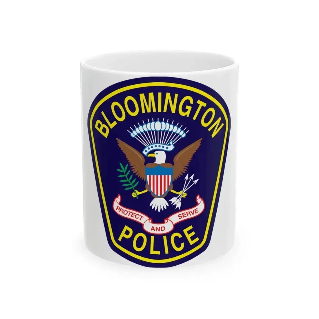 Bloomington Police Department Clinton Utah - White Coffee Mug 11oz - Go Mug Yourself