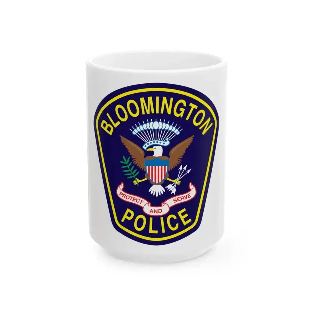 Bloomington Police Department Clinton Utah - White Coffee Mug 15oz - Go Mug Yourself