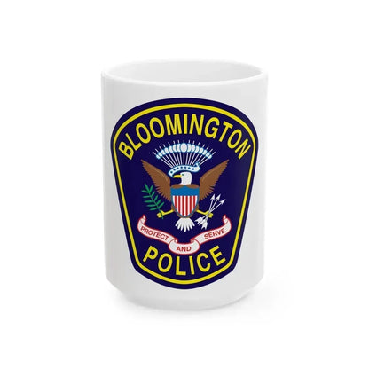 Bloomington Police Department Clinton Utah - White Coffee Mug 15oz - Go Mug Yourself