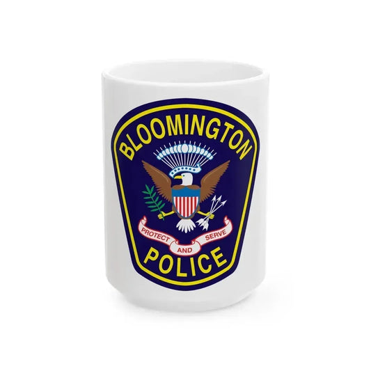 Bloomington Police Department Clinton Utah - White Coffee Mug 15oz - Go Mug Yourself