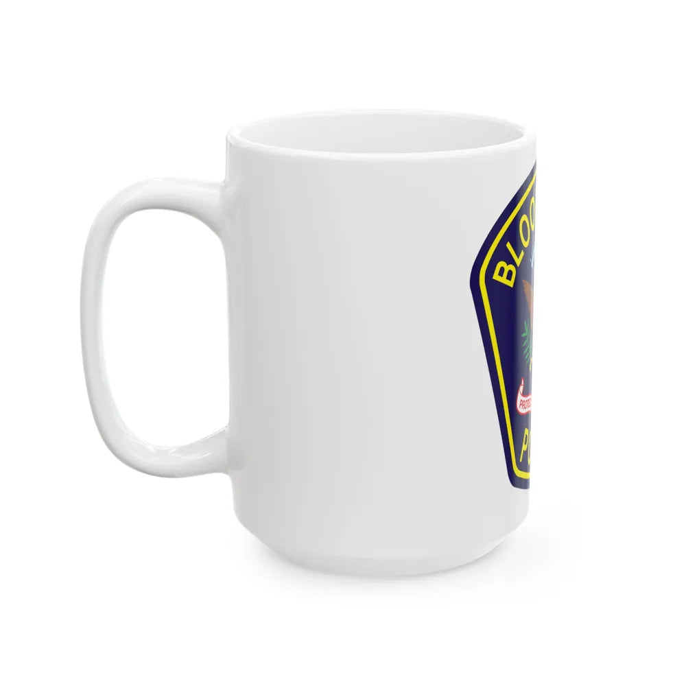 Bloomington Police Department Clinton Utah - White Coffee Mug-Go Mug Yourself