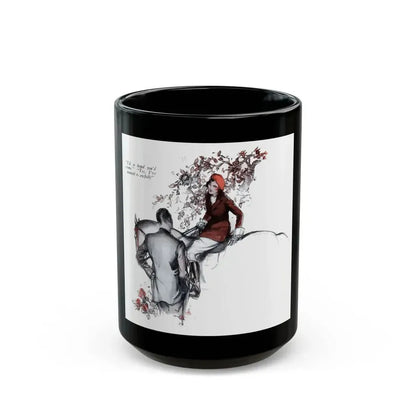 Blossom Without Leaves (1), McCall's magazine, December 1931 - Black Coffee Mug 15oz - Go Mug Yourself