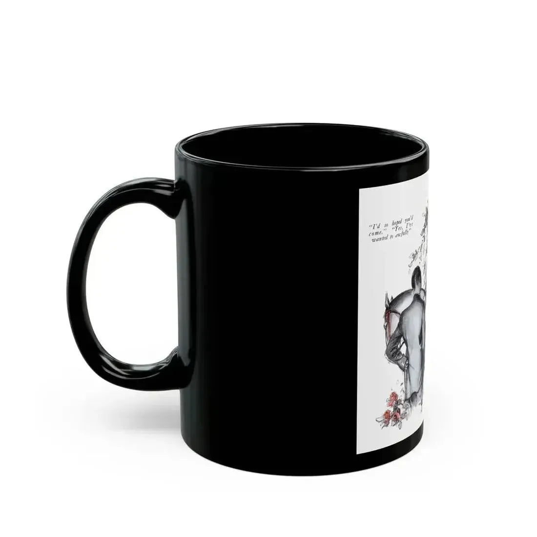 Blossom Without Leaves (1), McCall's magazine, December 1931 - Black Coffee Mug - Go Mug Yourself