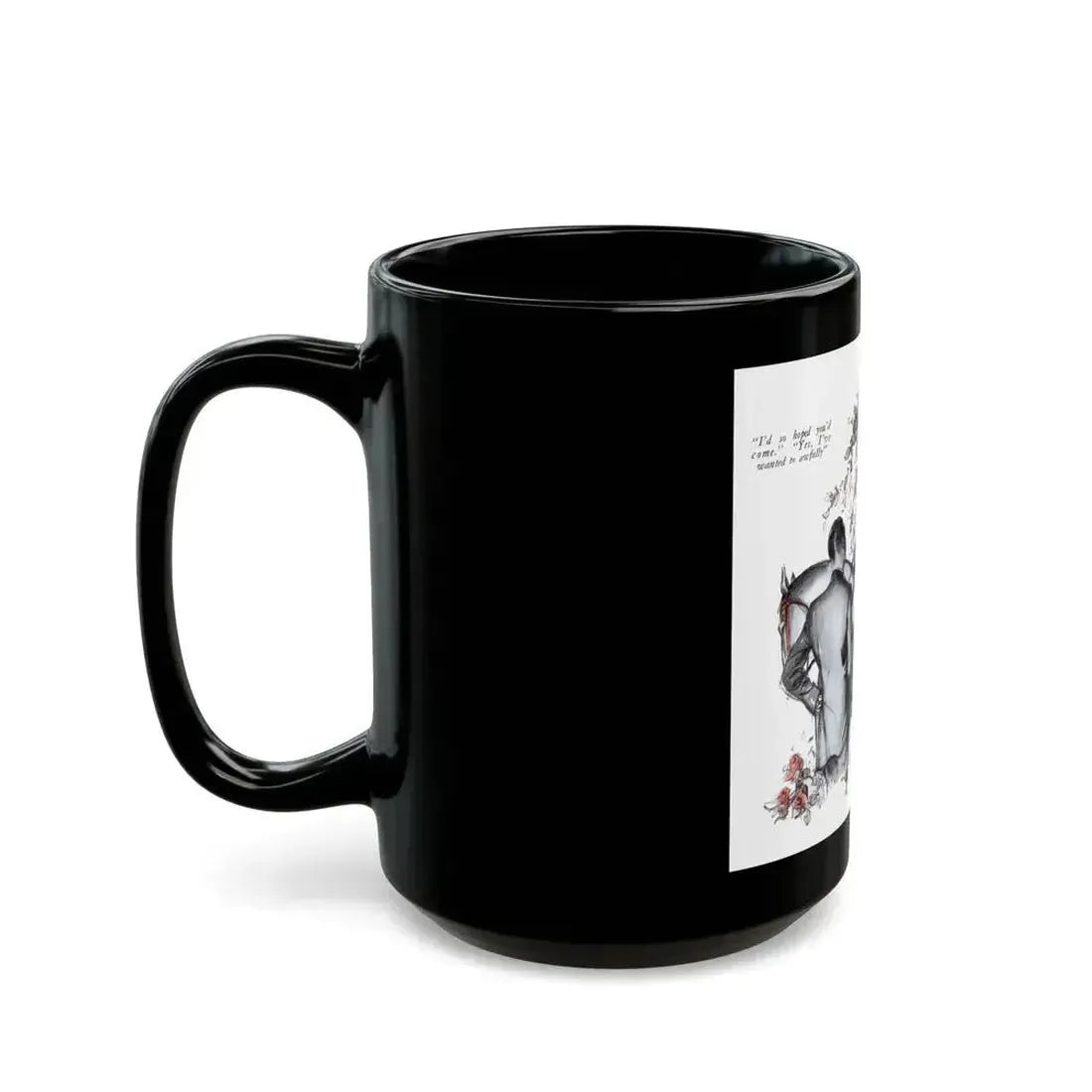 Blossom Without Leaves (1), McCall's magazine, December 1931 - Black Coffee Mug - Go Mug Yourself