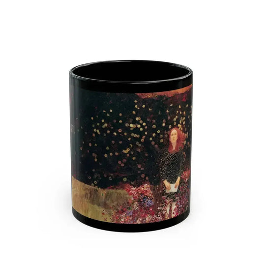 Blossoming Pear Tree by Lynn Bretton, Woman and Home magazine, 1968 - Black Coffee Mug 11oz - Go Mug Yourself
