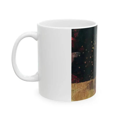 Blossoming Pear Tree by Lynn Bretton, Woman and Home magazine, 1968 - White Coffee Mug - Go Mug Yourself