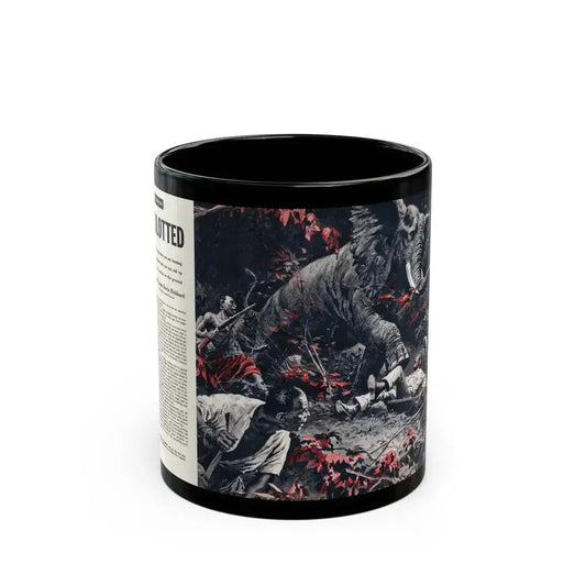 Blotted, Cavalier, November 1954 - Black Coffee Mug 11oz - Go Mug Yourself