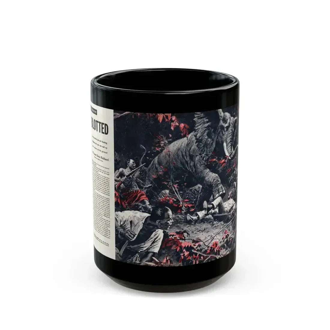 Blotted, Cavalier, November 1954 - Black Coffee Mug 15oz - Go Mug Yourself