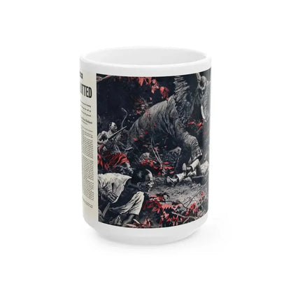 Blotted, Cavalier, November 1954 - White Coffee Mug 15oz - Go Mug Yourself