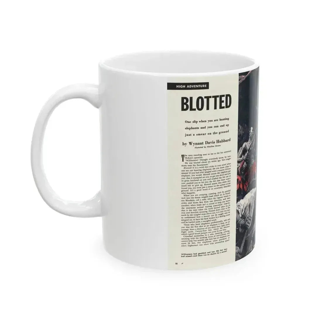 Blotted, Cavalier, November 1954 - White Coffee Mug - Go Mug Yourself