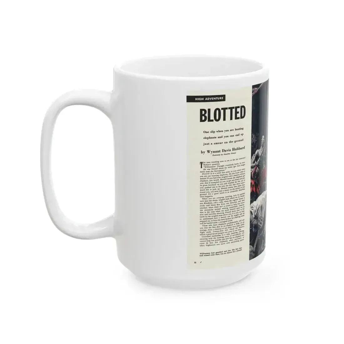 Blotted, Cavalier, November 1954 - White Coffee Mug - Go Mug Yourself